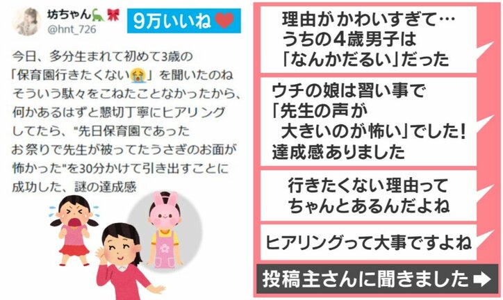 3歳娘が初の保育園拒否