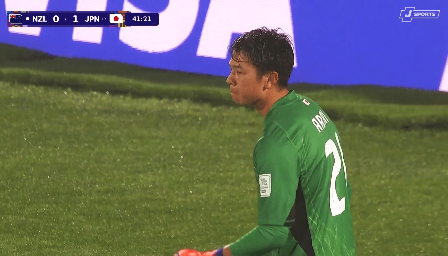 今大会初出場でビッグセーブを見せた荒木