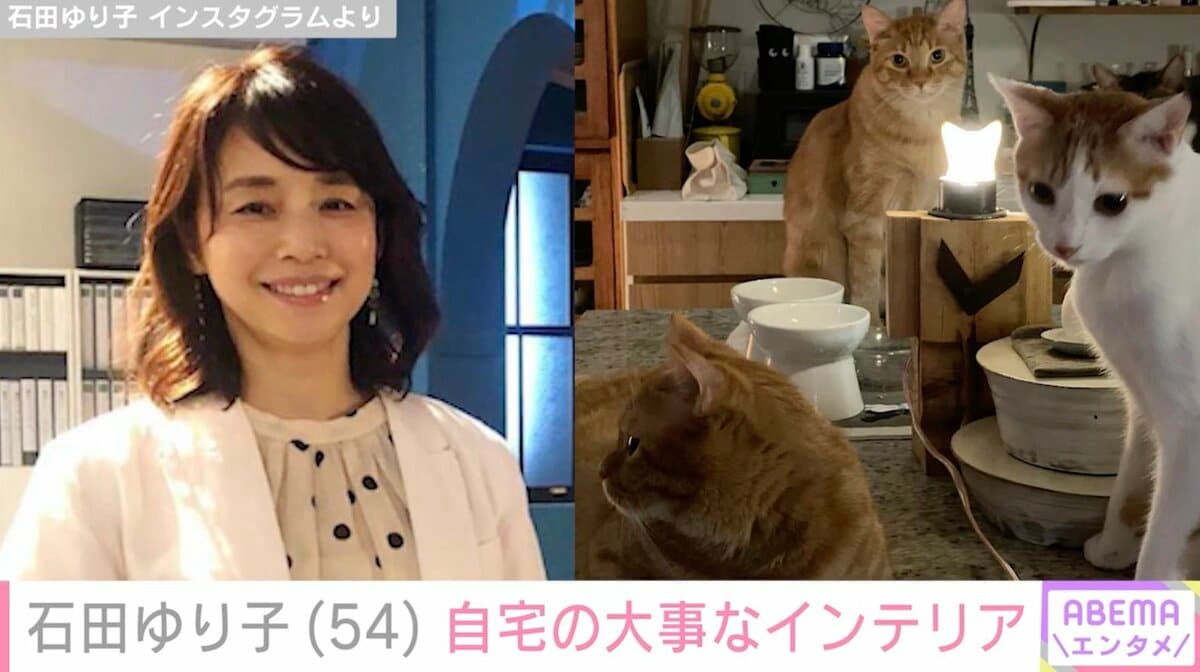 石田ゆり子、大事にしているインテリアが置かれた自宅写真を公開「形も