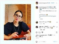 長谷川京子の魅力的なメガネ姿にファンから「可愛すぎる」「お洒落でとっても素敵」の声