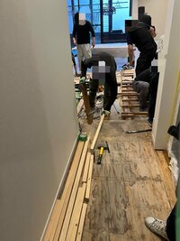 堀ちえみ『工事の状況を見に行きそのあと一服です』