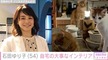 石田ゆり子、大事にしているインテリアが置かれた自宅写真を公開「形も
