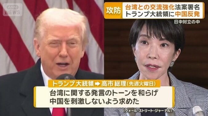 中国を刺激しないよう求めた