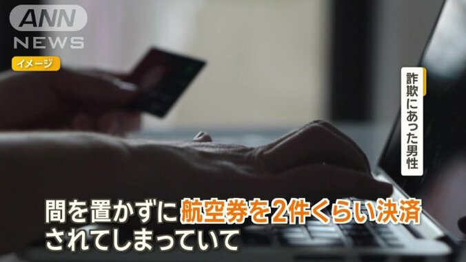 「航空券を2件ぐらい決済」