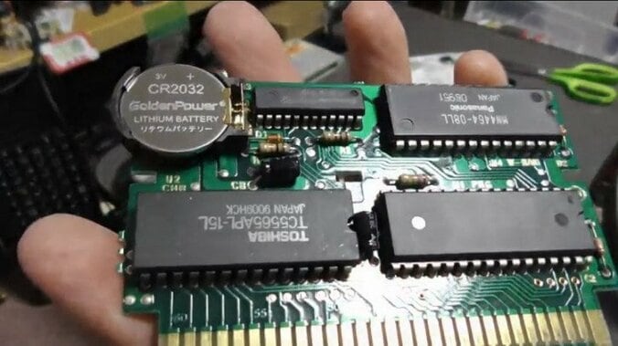お宝を復活させよう！セーブできなくなったファミコンカセットの電池交換方法解説動画 15枚目