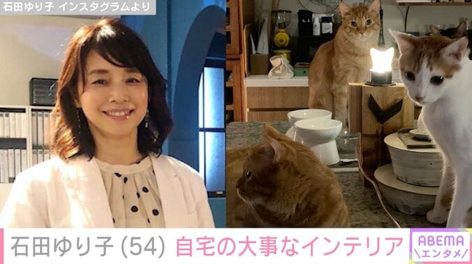 【写真・画像】石田ゆり子、大事にしているインテリアが置かれた自宅写真を公開「形も色もすごくすてき」「ゆりごろう王国にぴったり」と反響　1枚目