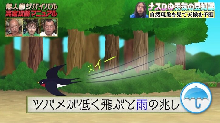 ナスDが明かす天気の豆知識「サバイバルをする上で天気を事前に知る事はとても重要」【写真・イラスト付き】