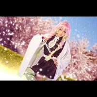 人気コスプレイヤー・火将ロシエル、桜吹雪舞う「鬼滅の刃」甘露寺蜜璃コスプレに称賛続々「眩しすぎます」