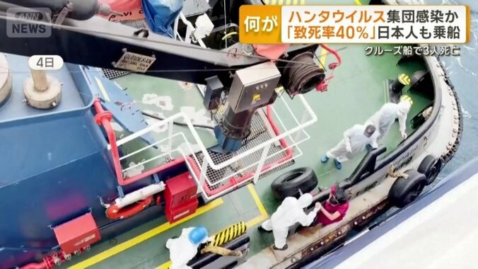 ハンタウイルス集団感染の疑い