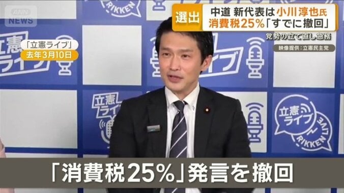 「消費税25％」発言を撤回