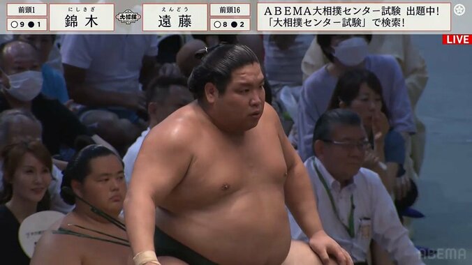 強すぎる錦木に「優勝、あります！」と放送席の実況と解説が意見一致 体の張りだけで相手を弾く強さに脱帽 10勝目で首位キープ 1枚目