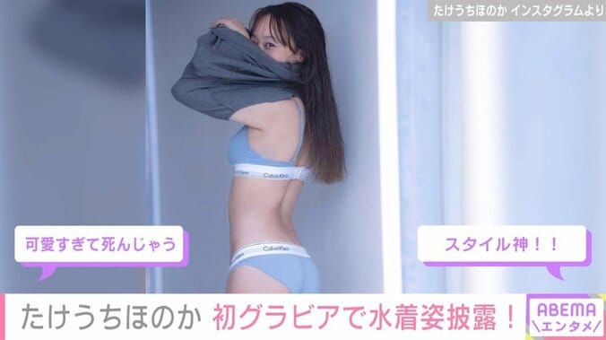 竹内涼真の妹・たけうちほのか、スタイル際立つ水着ショットを披露「スタイル神」「最高すぎる」ファンから絶賛の声 1枚目