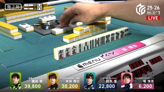 アガれて当然！？3巡目の三面張リーチが“山9”の衝撃