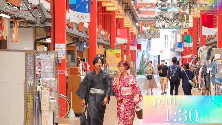 「キュンキュンさせてくれる?」『今日好き』カップル“しゅんさら”の半年記念日デートでさらがお願い