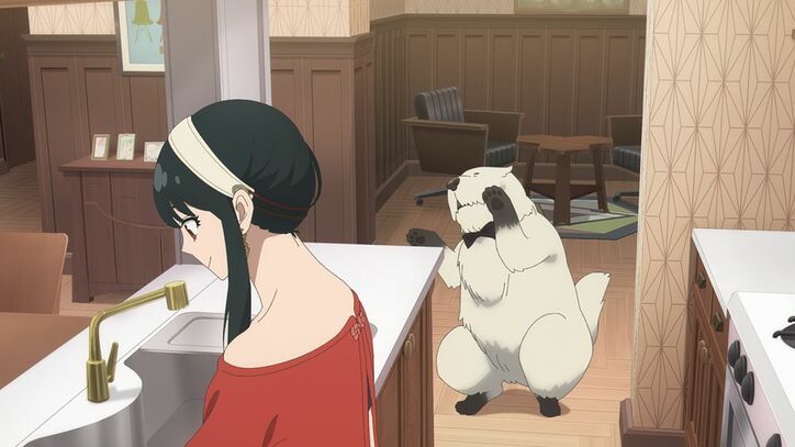 アニメ「スパイファミリー」27話場面カット　ヨル、ボンド