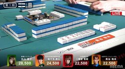 スピード違反多発！魚谷、二階堂による約60秒の超速満貫に実況も「速すぎる」／麻雀・Mリーグ