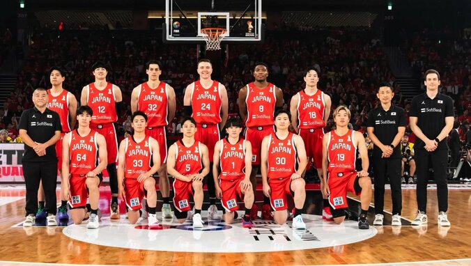 日本代表のカタール戦ロスター。（C）FIBA