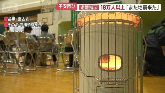 夜はまだ冷えるため、ストーブも