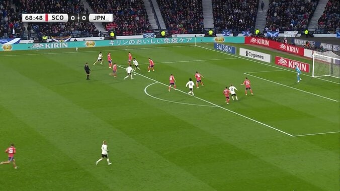 「豪華過ぎる」三笘薫＆中村敬斗、左サイドの圧巻連携で決定機演出の瞬間「相性良すぎ」「もっとくれ」新ホットラインにファン歓喜 5枚目