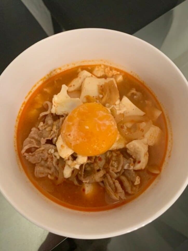 武田久美子、手作りのヘルシーなスンドゥブを紹介「美味しそう」「レシピを教えて」の声