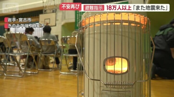 夜はまだ冷えるため、ストーブも