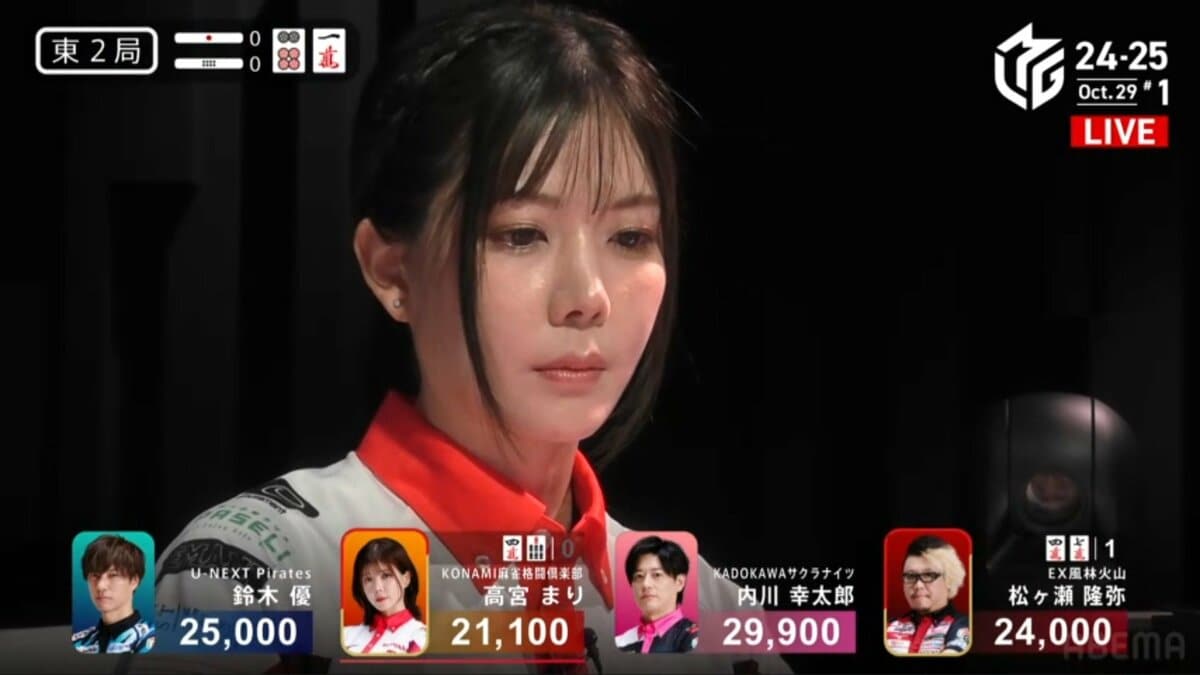 これがド迫力“ボディ麻雀”の真骨頂 親番で役満の大チャンスに「出て