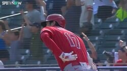 111球完封＆2打席連続アーチでさすがに体は堪えたか…大谷翔平、左脇腹の痙攣の瞬間　ファンは前向き「流石に筋肉が休もうよ！と自己申告してくれた」