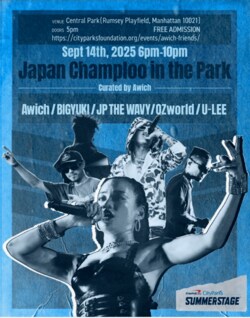NYの夏を代表する野外⾳楽イベント 「Capital One City Parks Foundation SummerStage」にてAwich がキュレーションするイベント「Japan Champloo in the Park」が9⽉14⽇（⽇）に開催！