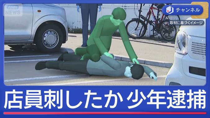 万引き指摘され店員刺したか…逮捕の17歳少年「何も言うことない」 1枚目