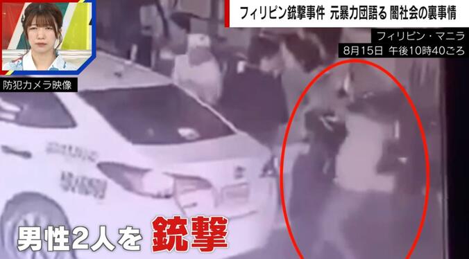 防犯カメラが捉えた事件当時の様子