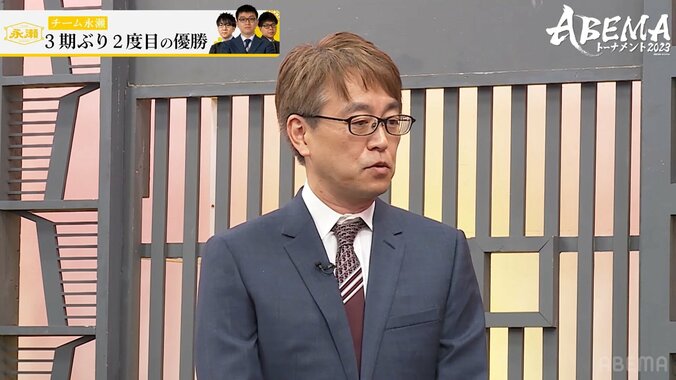 羽生善治会長、2度目の優勝・チーム永瀬に「下馬評も高かった。見事」と絶賛 自身は無敗で最高勝率賞「苦しい将棋も多かった」／将棋・ABEMAトーナメント 1枚目