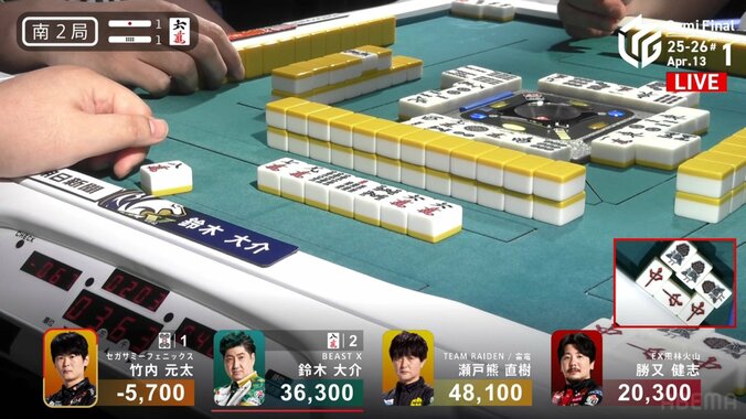 剛腕がうなる！鈴木大介、緊迫の場面でもぎ取ったアガリ