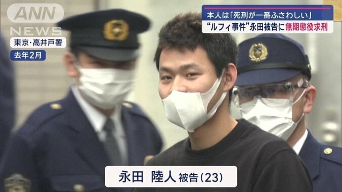 永田陸人 被告（23）