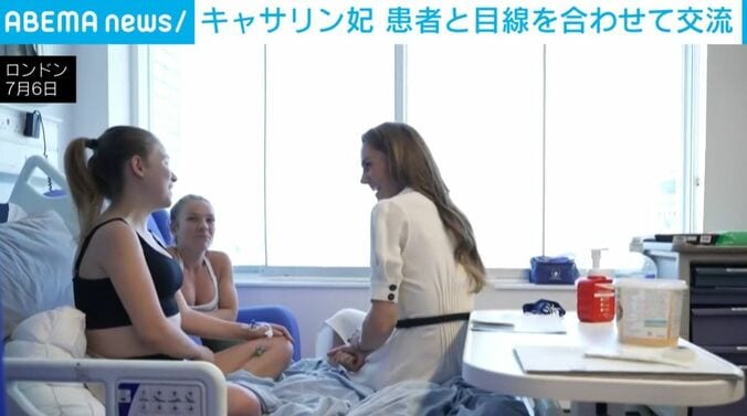 入院中の子どもとその家族、キャサリン妃