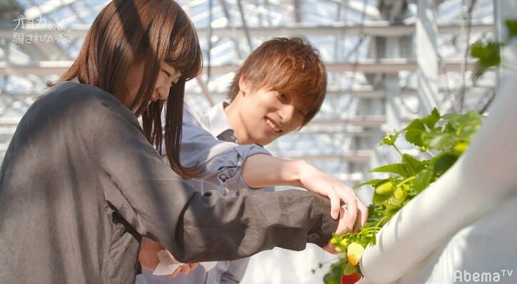 2人で摘んだイチゴを一緒に…飯豊まりえ、これ以上ない“間接キス”に悶絶「ヤバイヤバイ!!」『白雪とオオカミくん』第10話