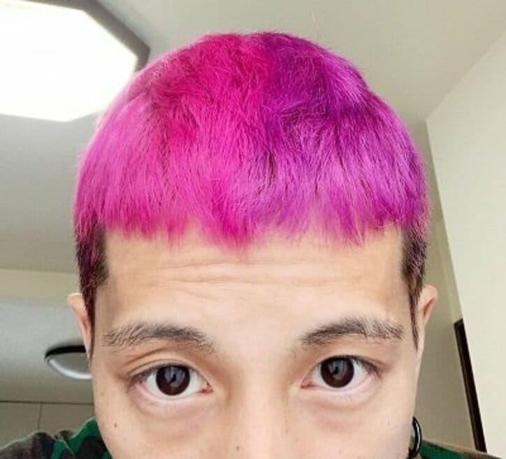 Nosuke、ピンクとパープルに染めた髪「とっても発色がよくなりました」