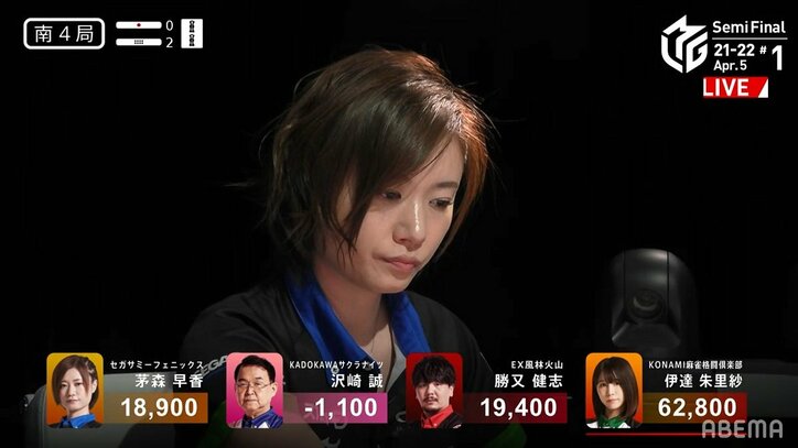 痛恨?いや、アガリないです 強靭メンタル・茅森早香、痺れる放銃も「楽しいです」とサラリ/麻雀・Mリーグ