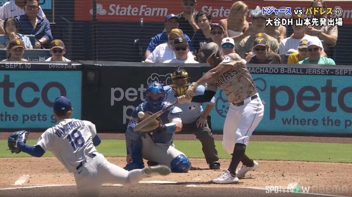 【写真・画像】「由伸のために」劇的決勝弾に山本由伸の笑顔も弾けた！ 頼れる“相棒”の一撃で「にんまり山本」ド軍ベンチ沸騰　1枚目