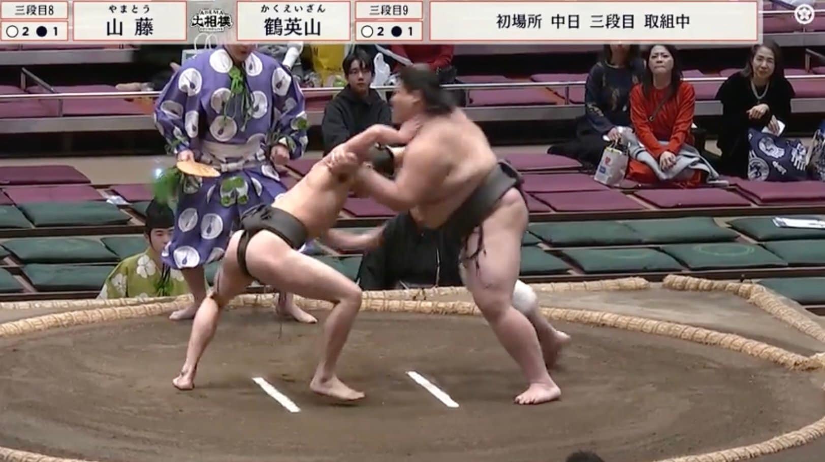 【写真・画像】　山藤と鶴英山の取組