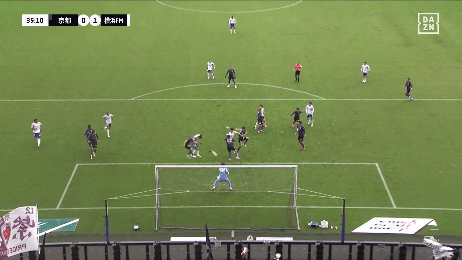 クルークスのクロスから谷村がヘディングを叩き込む