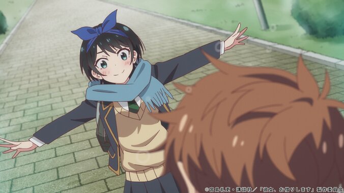 アニメ「彼女、お借りします」クリスマス、いつもよりおしゃれした千鶴を目撃…第8話先行カット＆あらすじ解禁 4枚目