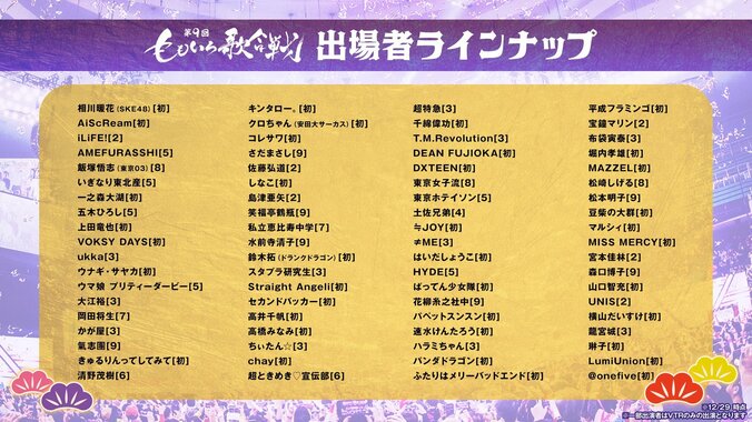 【写真・画像】『第9回ももいろ歌合戦』第2弾出場者に上田竜也、chay、山口智充ら計14組が新たに初出場決定　2枚目