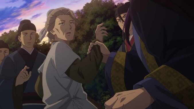アニメ「薬屋のひとりごと」42話場面カット 深緑