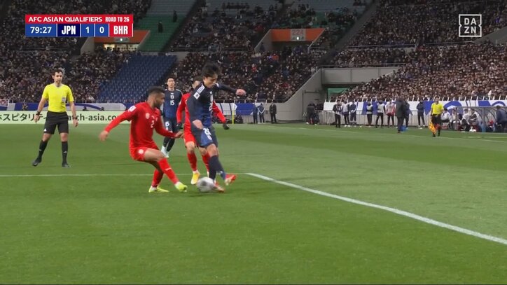 【映像】急加速フェイク→ボールに触らず“ダイレクト股抜き”