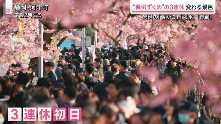 高温・渇水・春節で“異例ずくめ”の3連休「刺身を焼いて」外国人の顔ぶれも様変わり