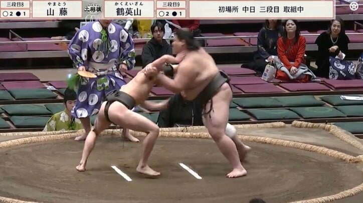 【写真・画像】　山藤と鶴英山の取組