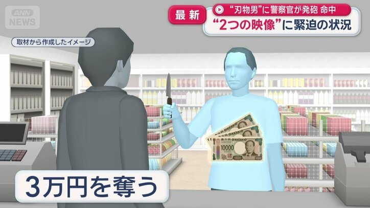 現金3万円を奪った