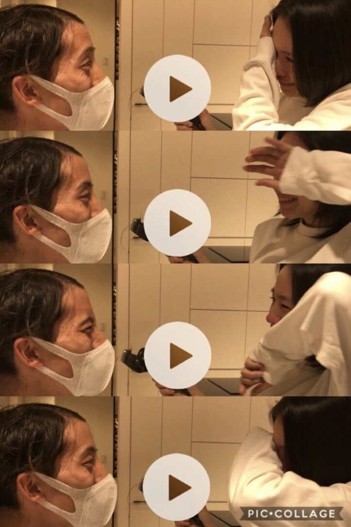misono、闘病中の夫・Nosukeの断髪式で涙する姿披露「本当は、凄く悲しかった」